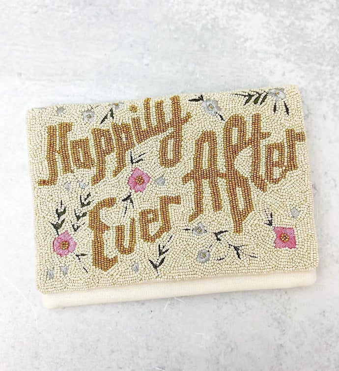 'happily Ever After' Beaded Crossbody/clutch