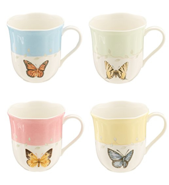 Lenox Set Of 2 Butterfly Meadow Votive Holders
