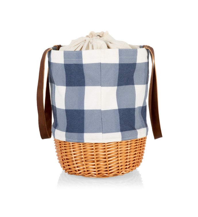 Coronado Canvas And Willow Basket Tote