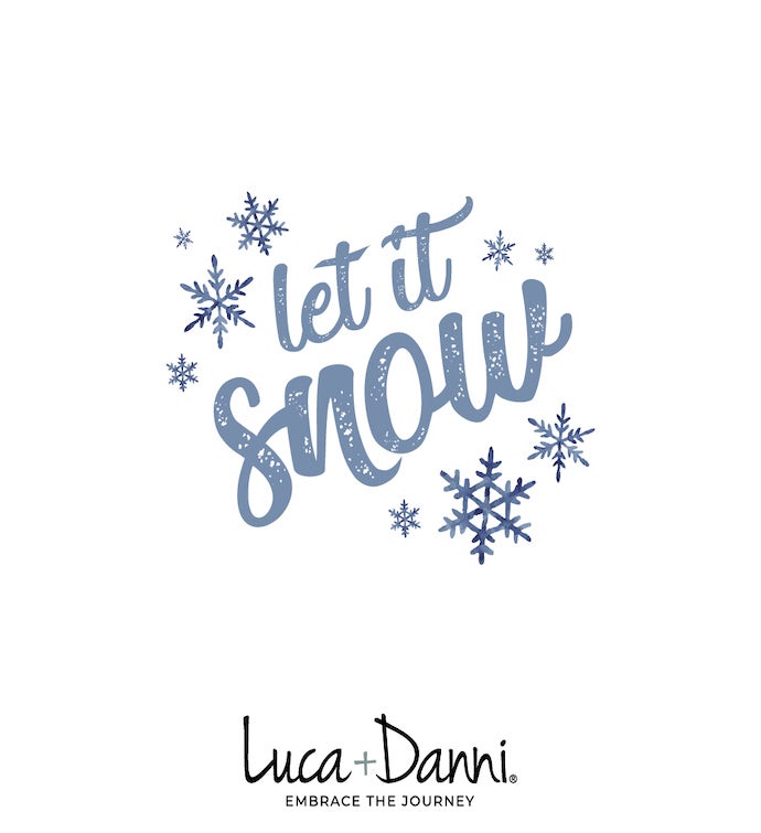 Luca + Danni Snowflake Stretch Bracelet With Clear Quartz Beads Silver Tone