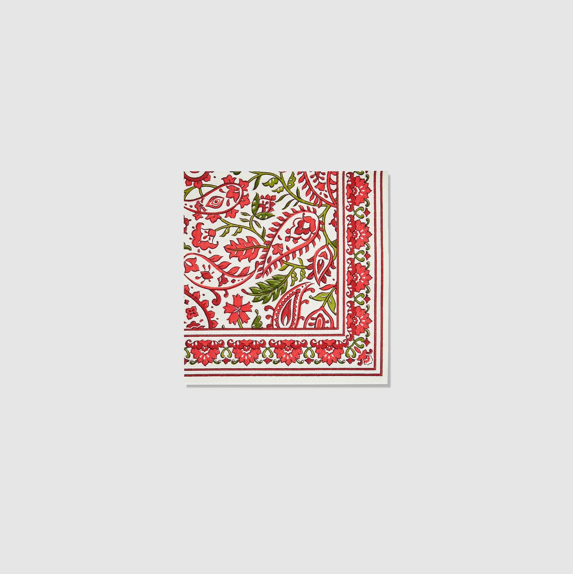 Festive Paisley Cocktail Napkins (25 Per Pack)