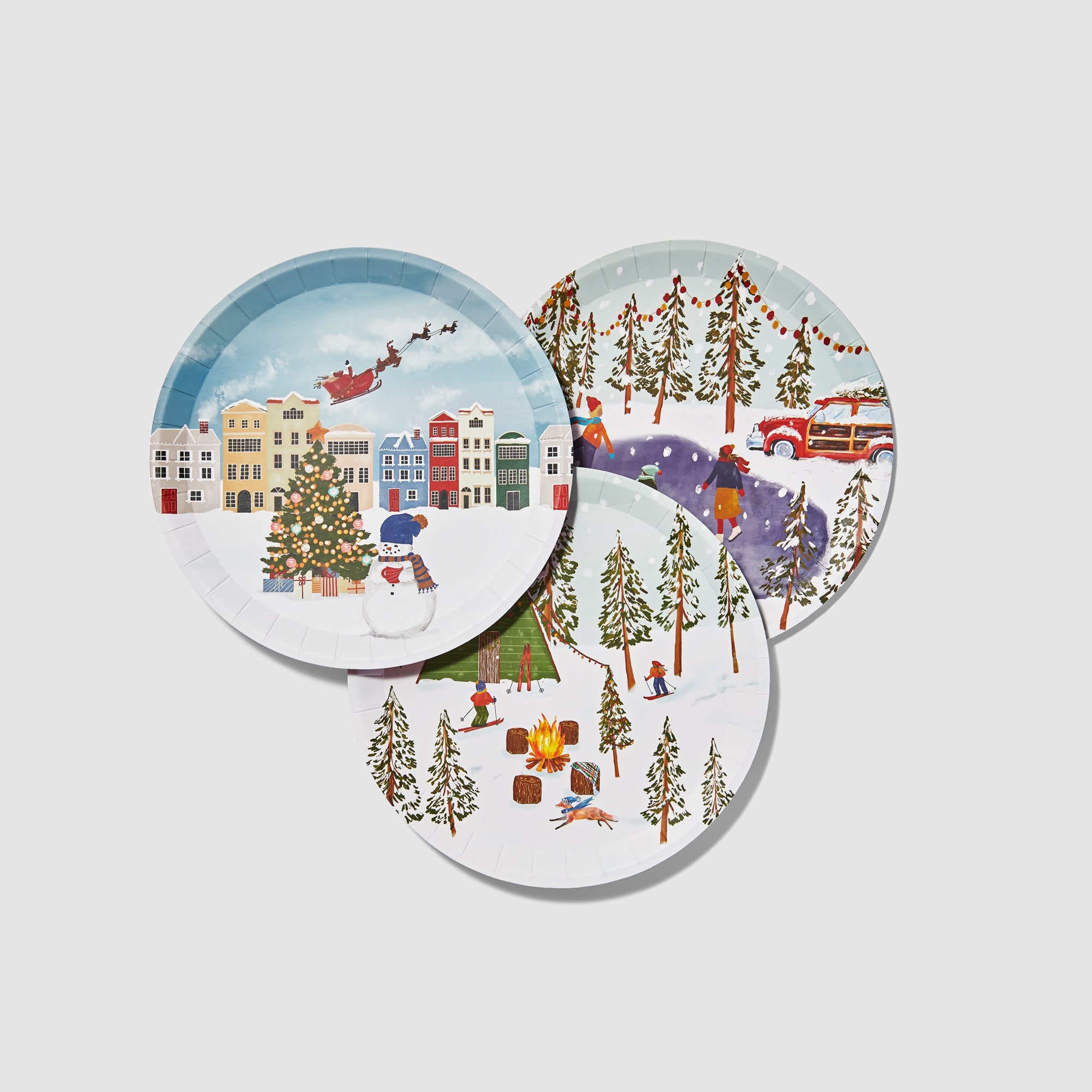 " Winter Wonderland Large Plates (10 Per Pack)"