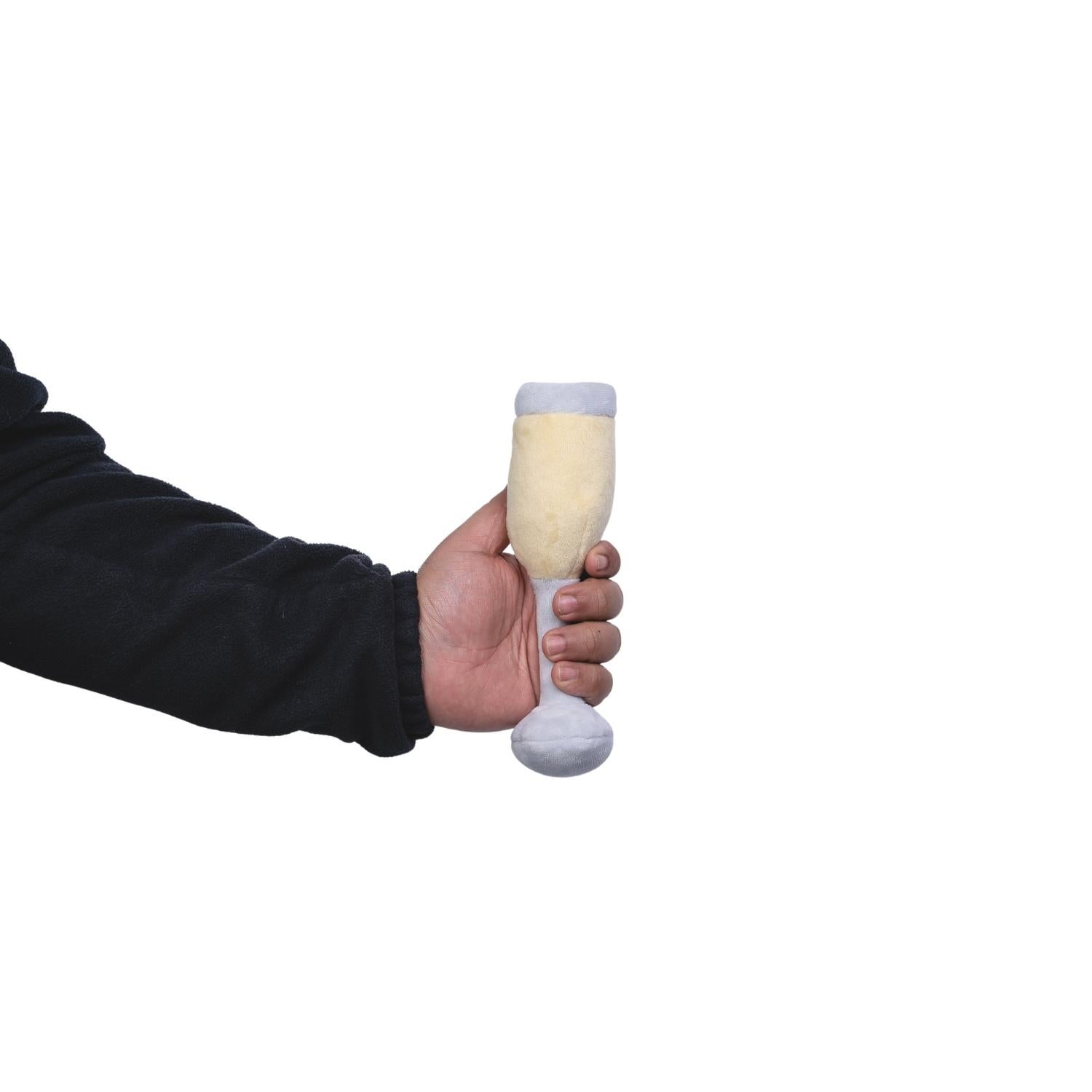 Champagne Cheers Plush Dog Toy