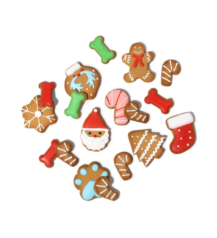 Holiday Dog Cookies, 18pc Gift Set