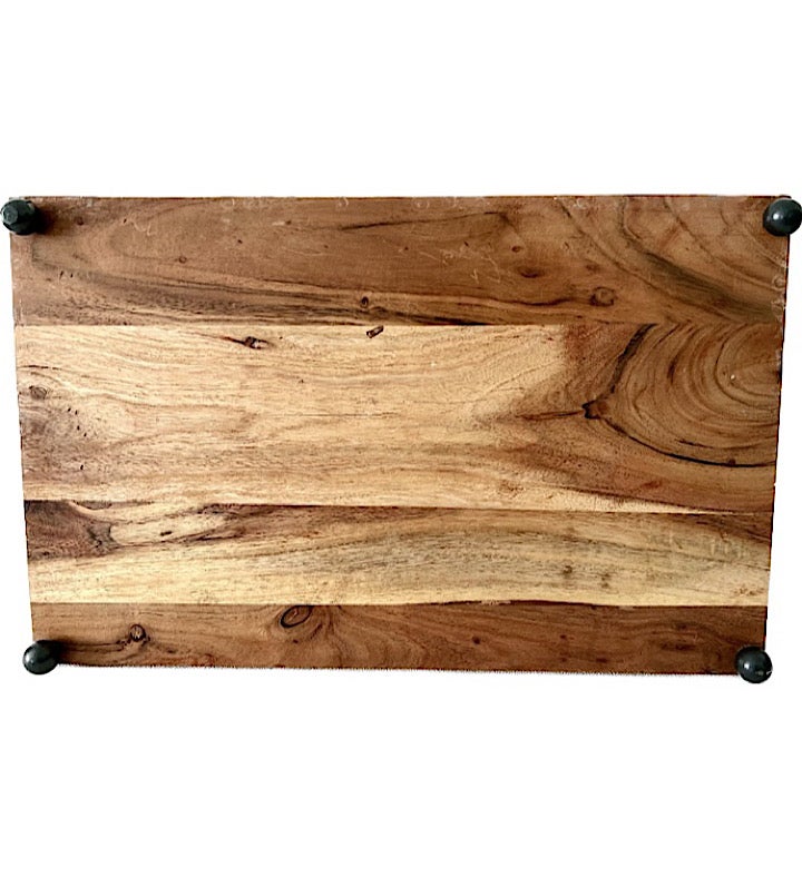 Hand-Painted Seascape Live Edge Charcuterie Board - 10” X 16”