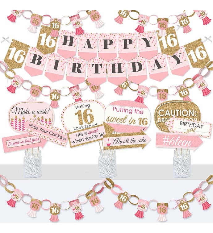 party decoration kits sweet 16 birthday ideas