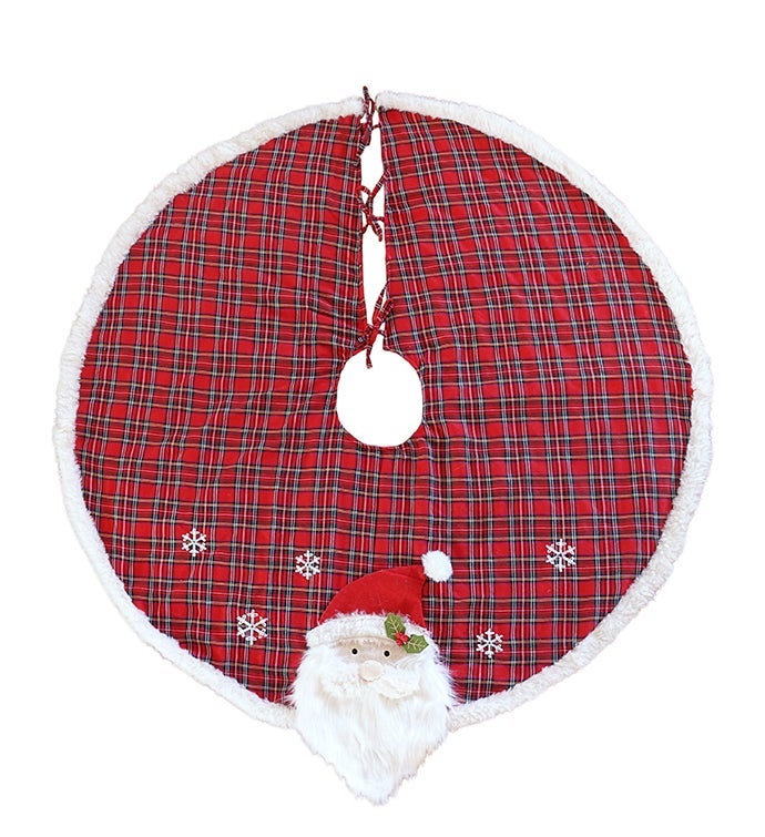 Tartan Santa Tree Skirt