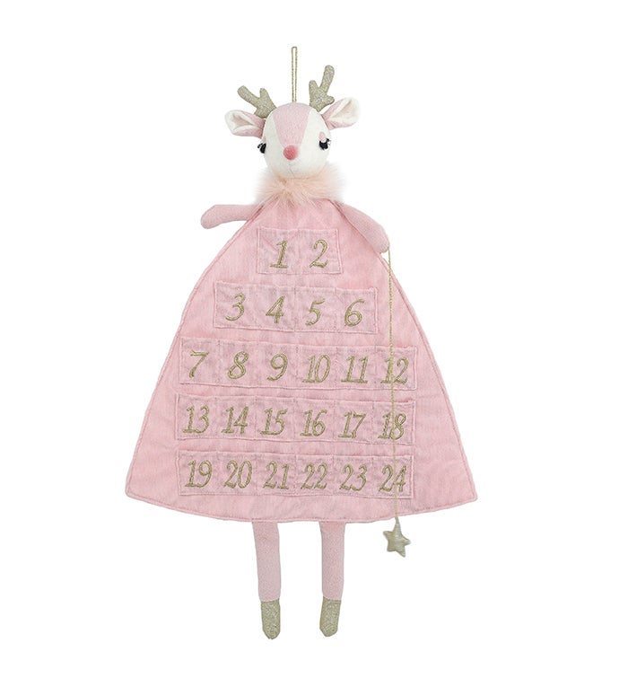 Pink Reindeer Advent Calendar