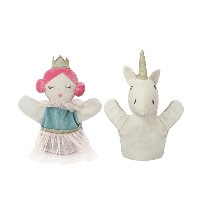 Princess & Unicorn Hand Puppet Set