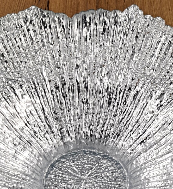 Coral 14" Gilded Glass Centerpiece Bowl