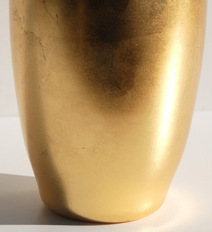 Gilt 10" Gilded Glass Vase