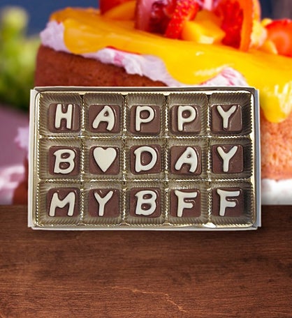 Best Friend Birthday Gift For Friend Chocolate Message Gift
