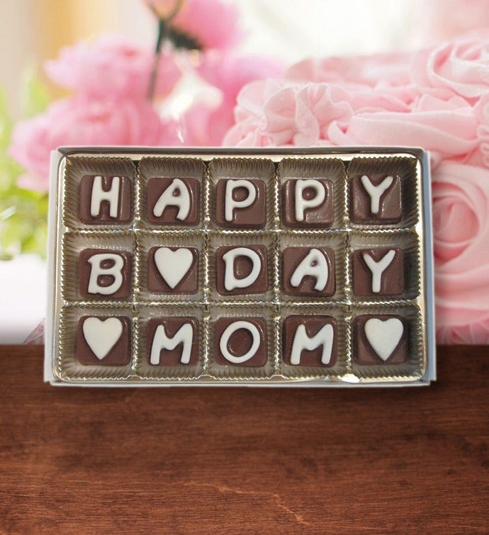 Happy Birthday Mom Chocolate Message Birthday Gift For Mommy