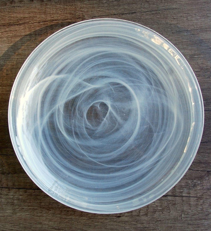 Nuage Set/4 8" Glass Salad Plates