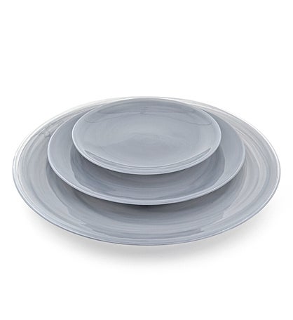 Nuage 12pc Glass Dinner Plate Set