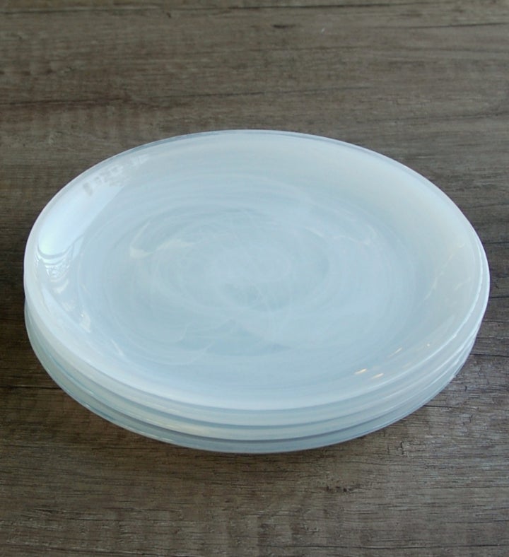 Nuage Set/4 6.5" Glass Canapé Plates