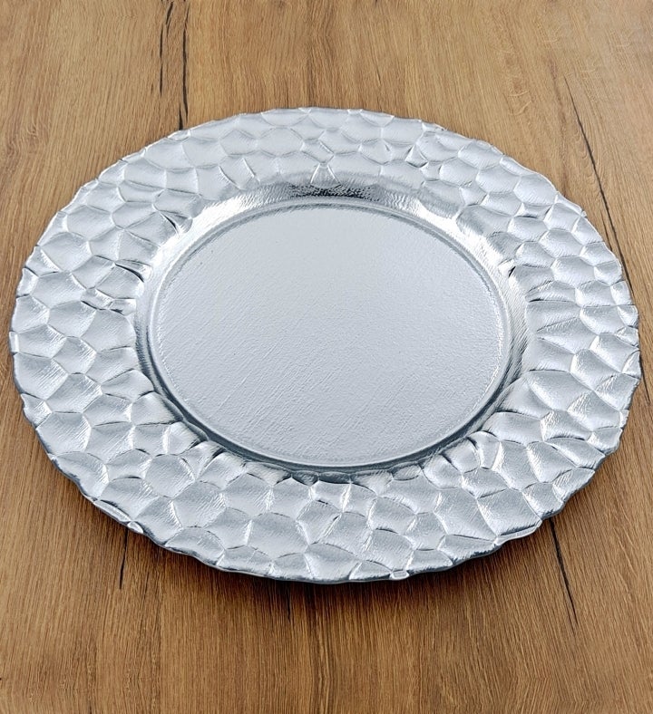Rocher Set/4 13" Glass Charger Plates