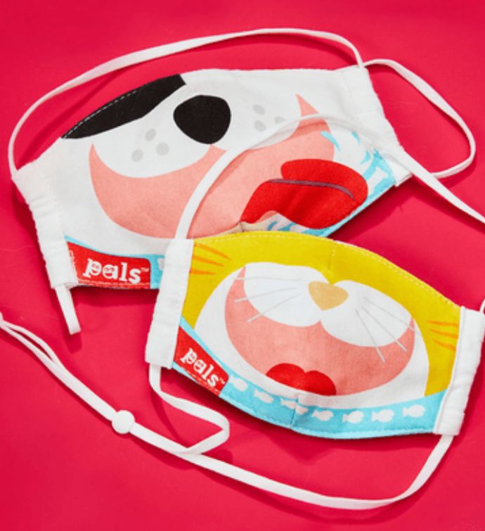 Cat & Dog Pals Reversible Face Mask