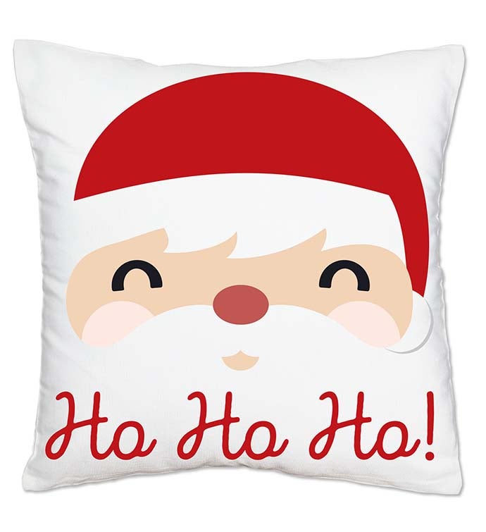 Jolly Santa Claus   Decor Cushion Case Throw Pillow Cover 16 X 16 Inches