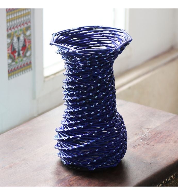 Novica Handmade Royal Flair Decorative Recycled Paper Vase