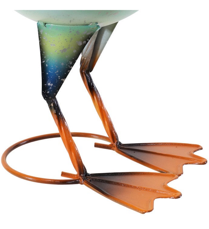 Pierre The Flying Pelican Metal Statue With Planter - 20.75"