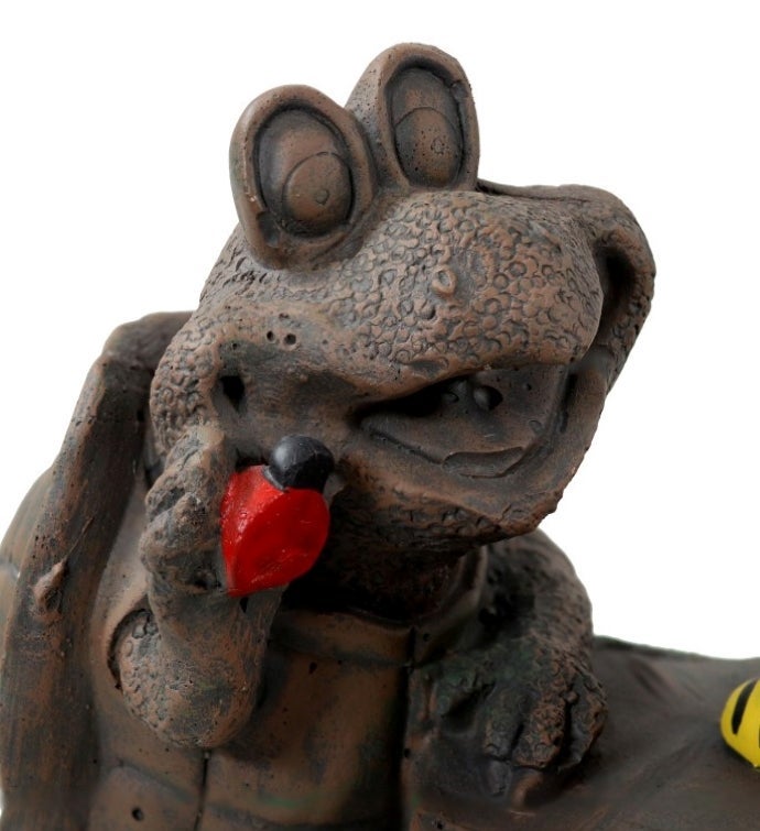 Tic Tac Toe Turtles Concrete Garden Statue - 7.5-inch