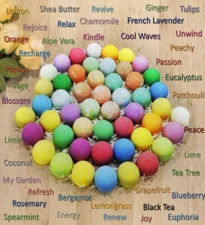 Purelis 30 Bath Bombs Gift Set, Natural