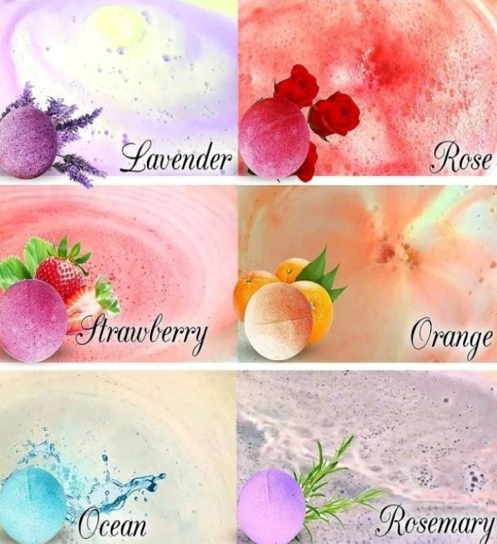 Purelis 30 Bath Bombs Gift Set, Natural