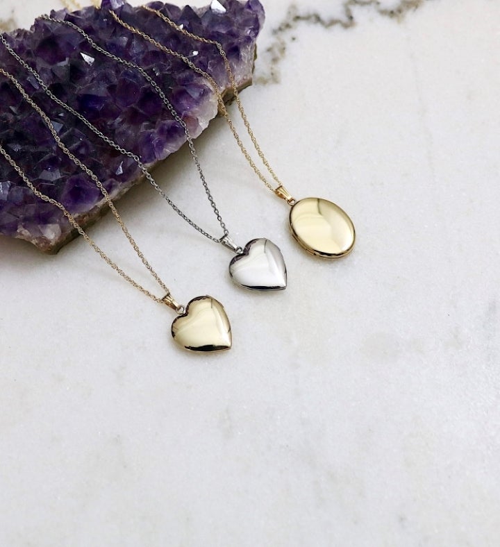 Open Heart Locket - Sterling Silver