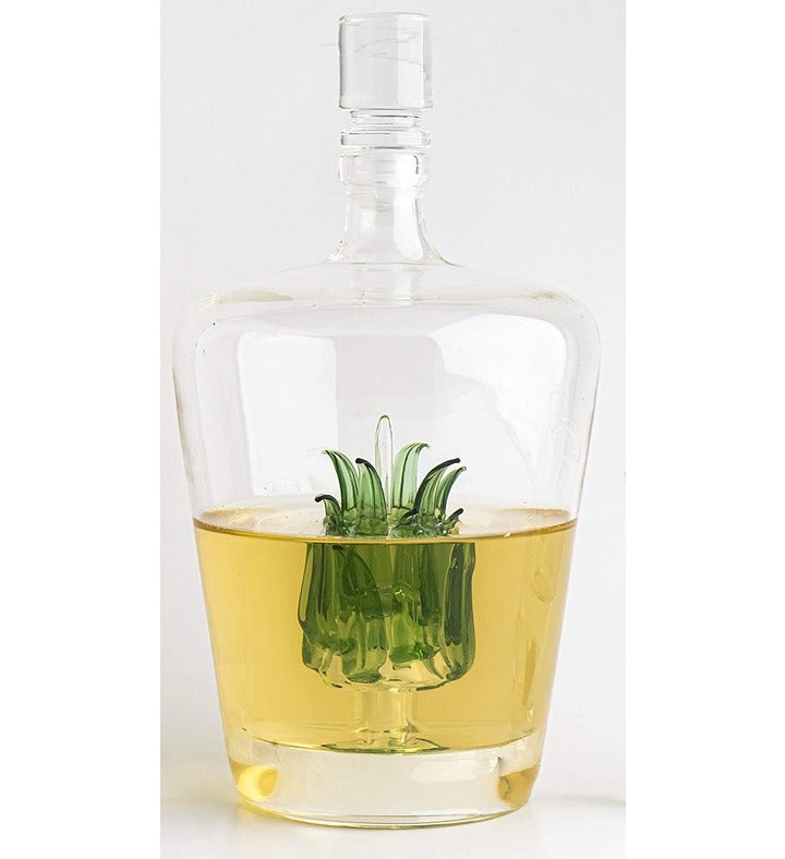 Tequila Decanter With Agave Plant