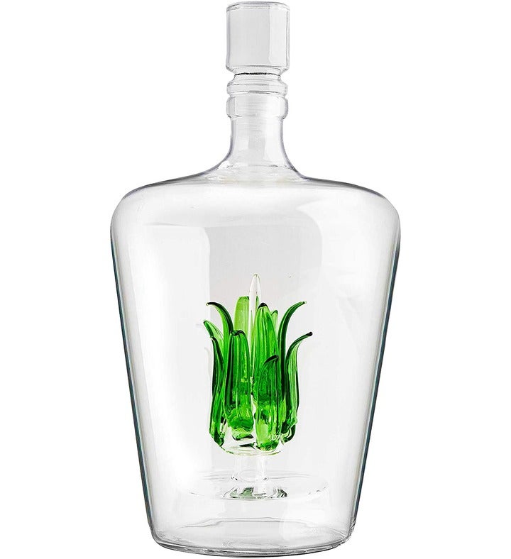 Tequila Decanter With Agave Plant