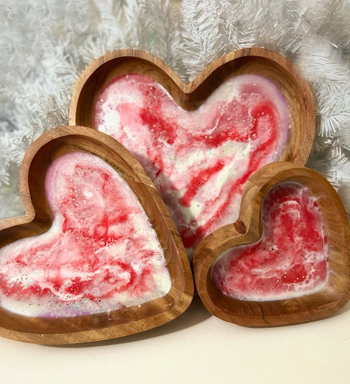 Hand-painted Heart Bowls
