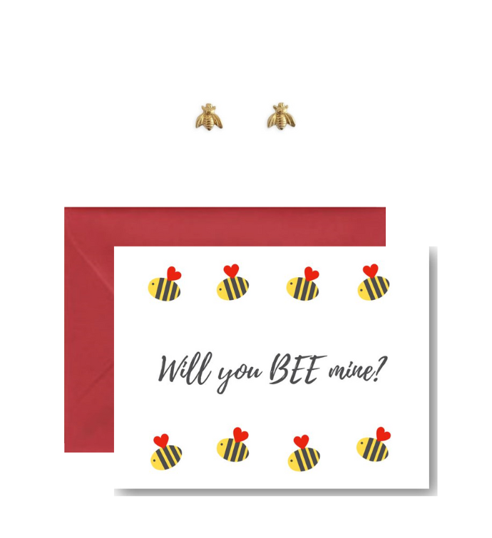 Will You Bee Mine Earring Valentine's Set