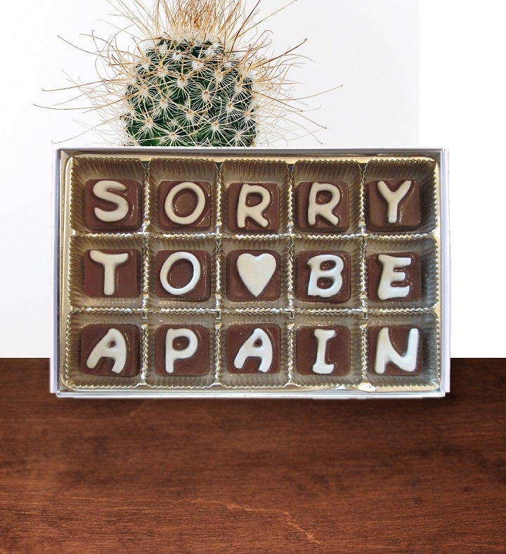 Sorry To Be A Pain Chocolate Message Apology Gift