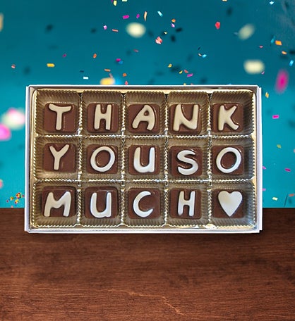 Thank You So Much Chocolate Message Gift Appreciation Gift