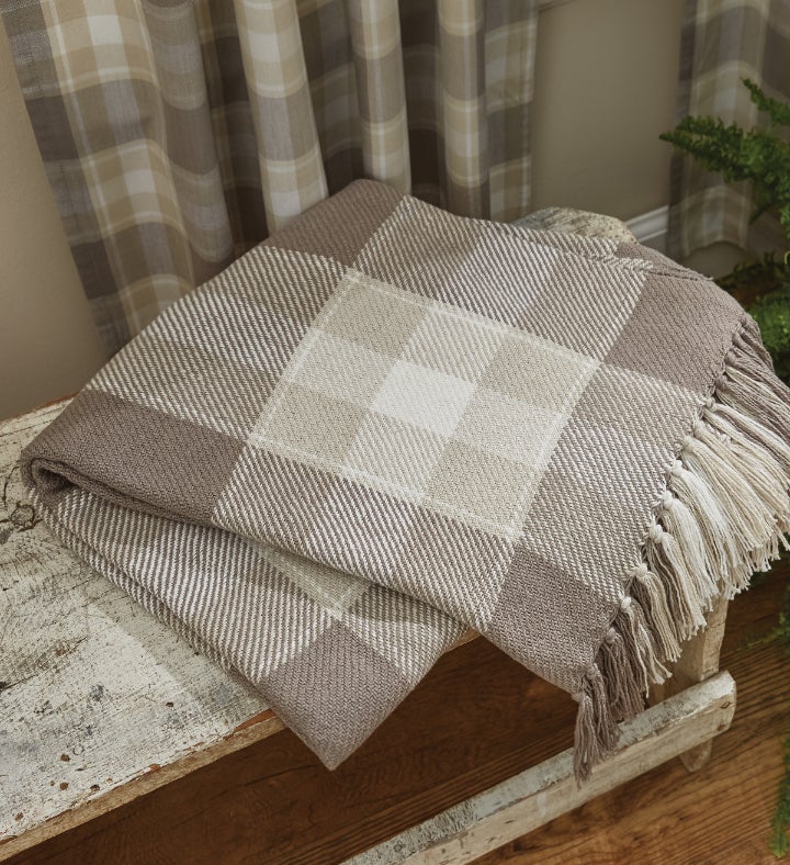 Park Designs Weathered Oak Throw   60''l   Gray