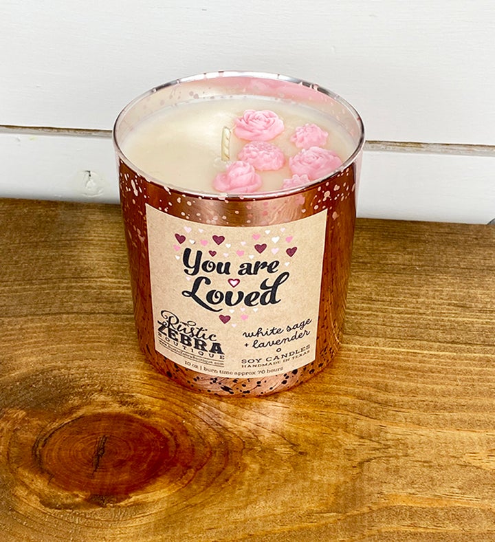 You Are Loved Valentine Candle