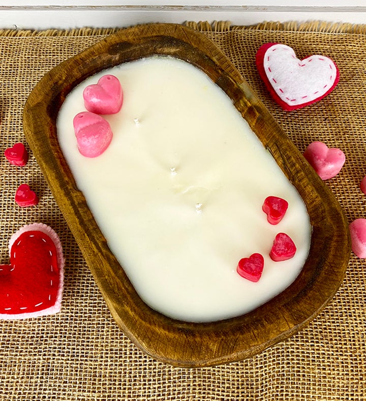 Valentine Dough Bowl Candle