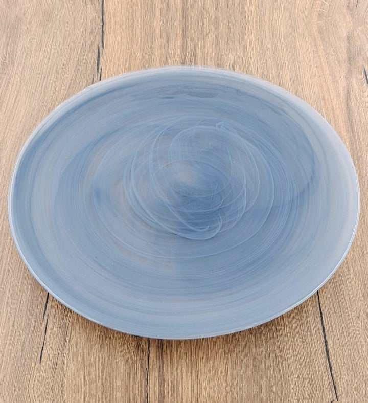 Nuage Set/4 11" Glass Dinner Plates