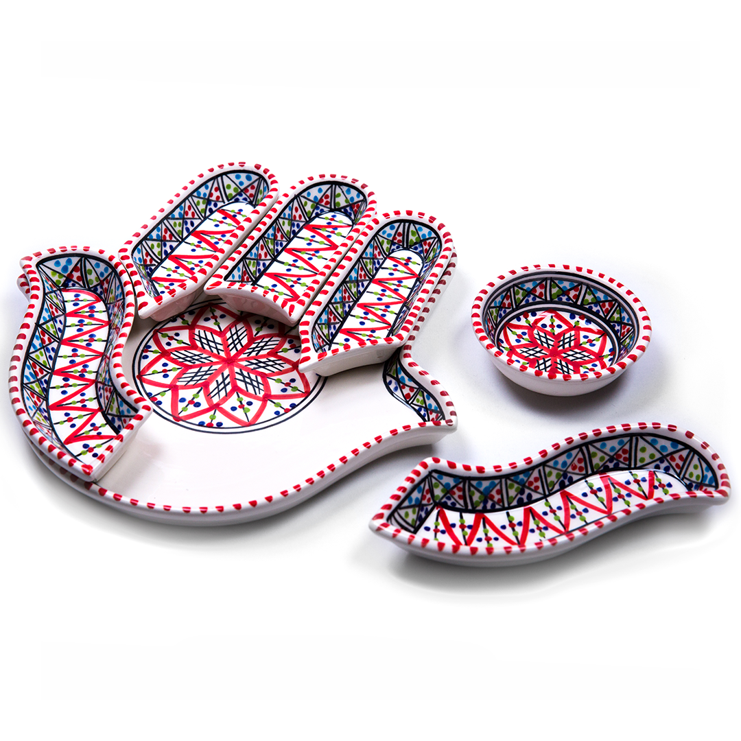 Hamsa Dipping And Serving Set