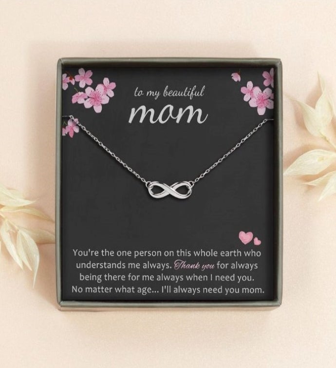 Infinity mother's hot sale day necklace