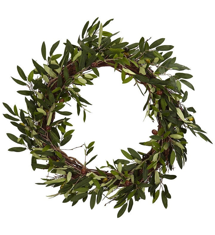 Nearly Natural 20" Olive Wreath"