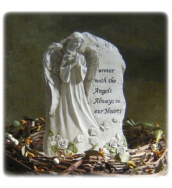 Forever With The Angels Memorial Angel Statue Sympathy Gift