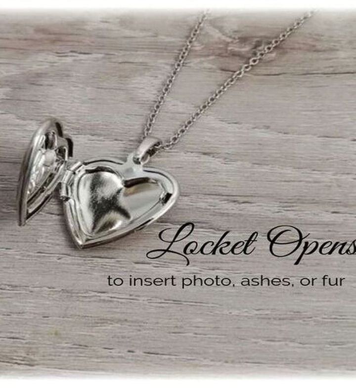 Loss Of Pet Memorial Locket Necklace