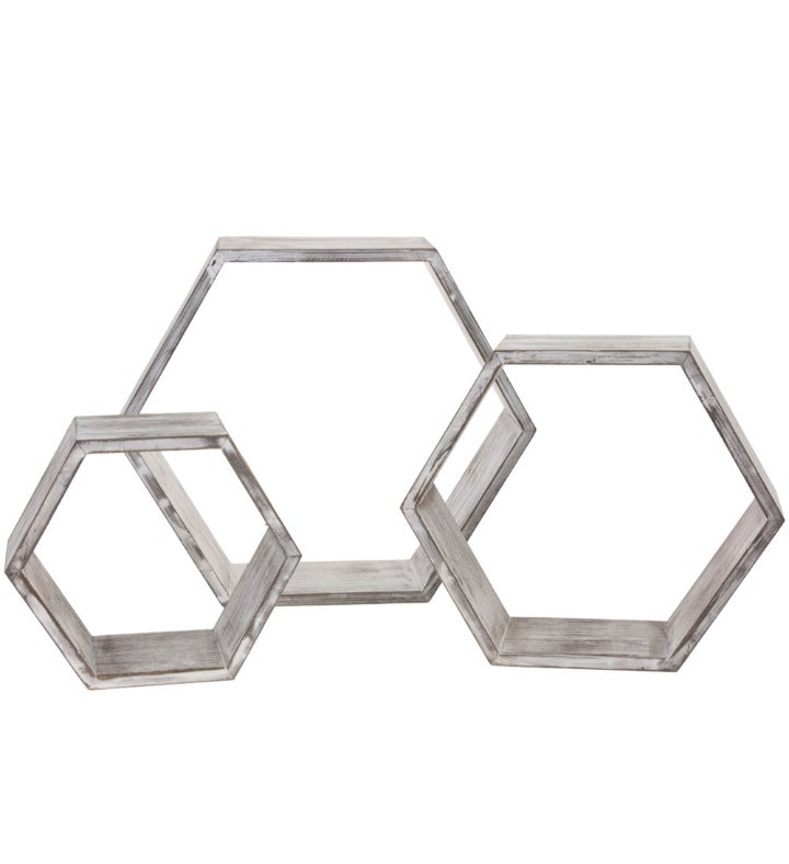 White Hexagon Nesting Shelves Marketplace 1800Flowers