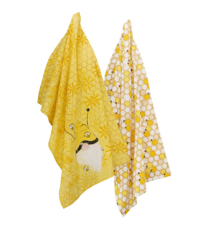 Bee Gnome Tea Towels S/2