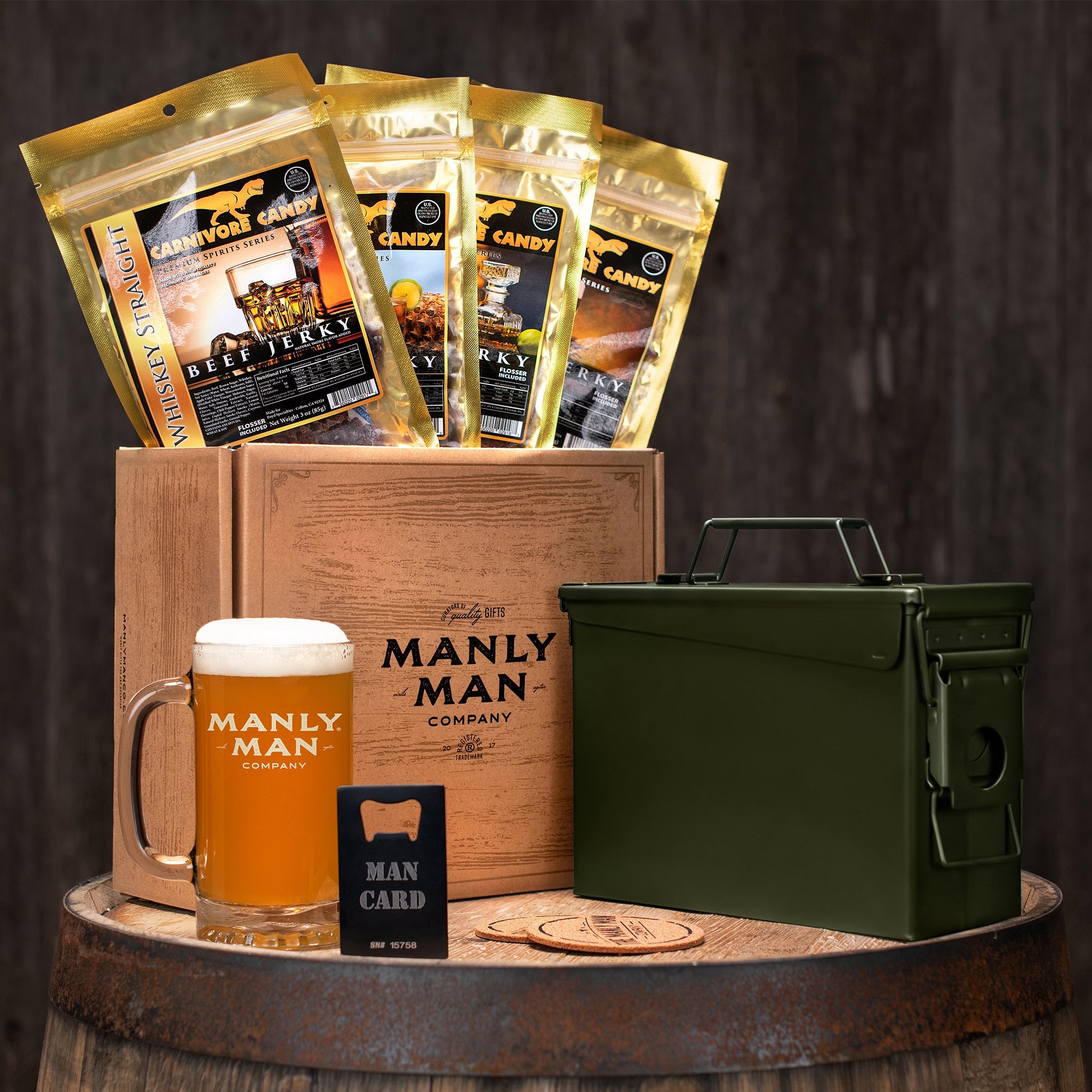Booze Infused Jerky Ammo Can Gift Basket Marketplace 1800Flowers