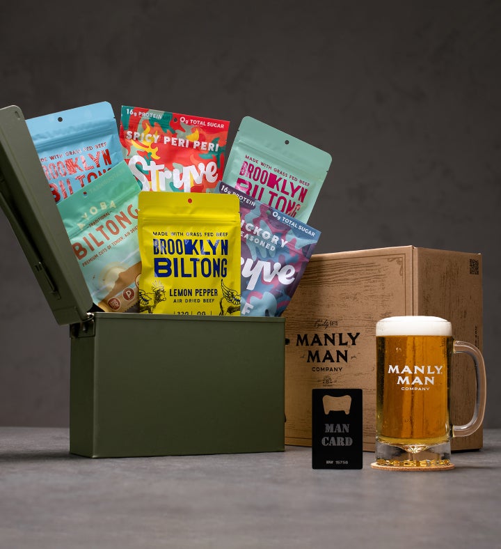 Biltong Ammo Can Gift Basket