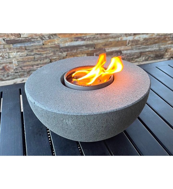 4" Petite Cylinder With Bonfire Insert