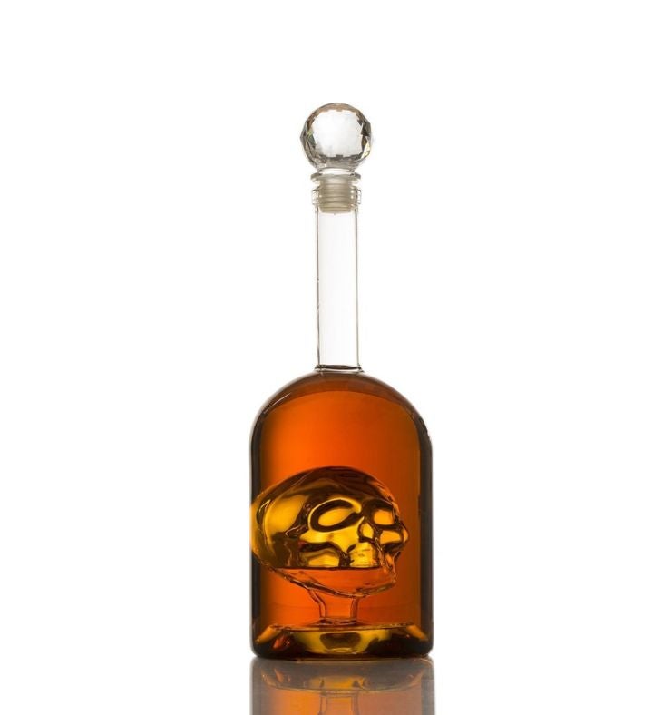Unique Skull Head Whiskey Decanter Bottle 750ml By The Wine Savant